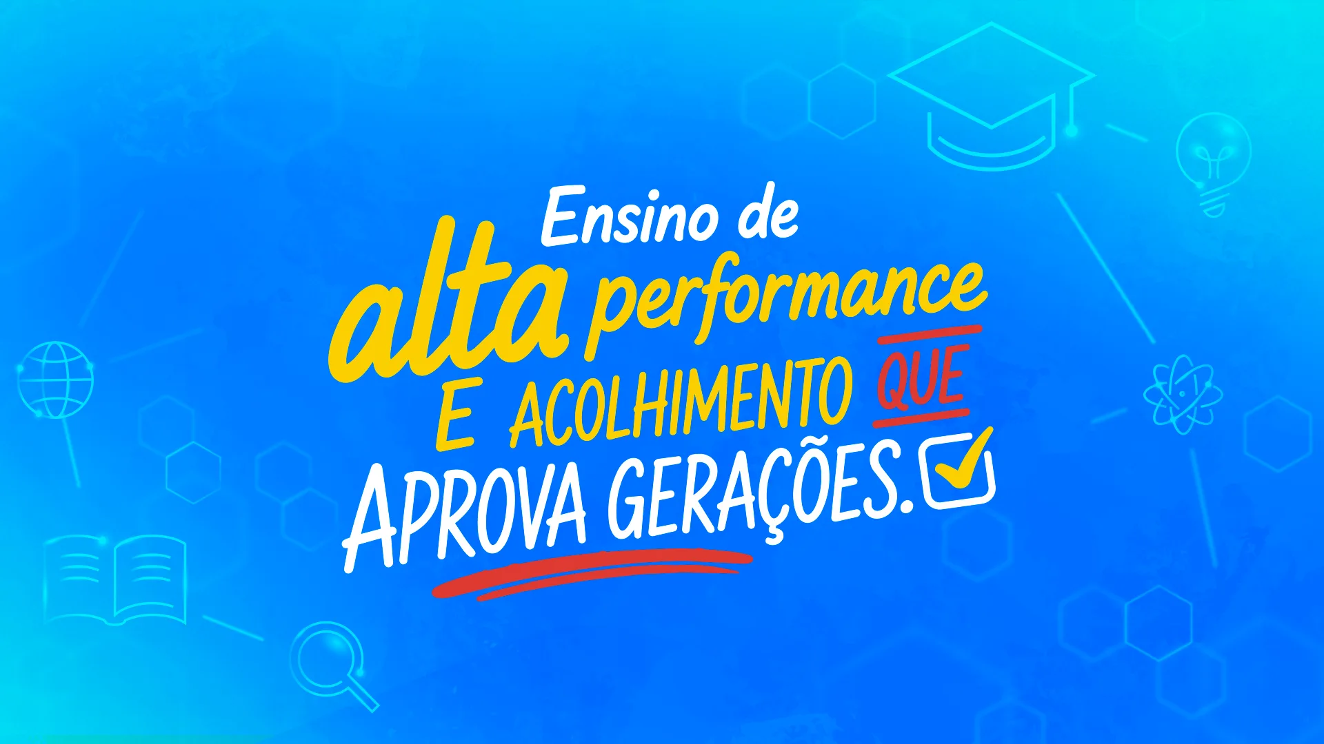Ensino de alta performance e acolhimento que aprova gerações.